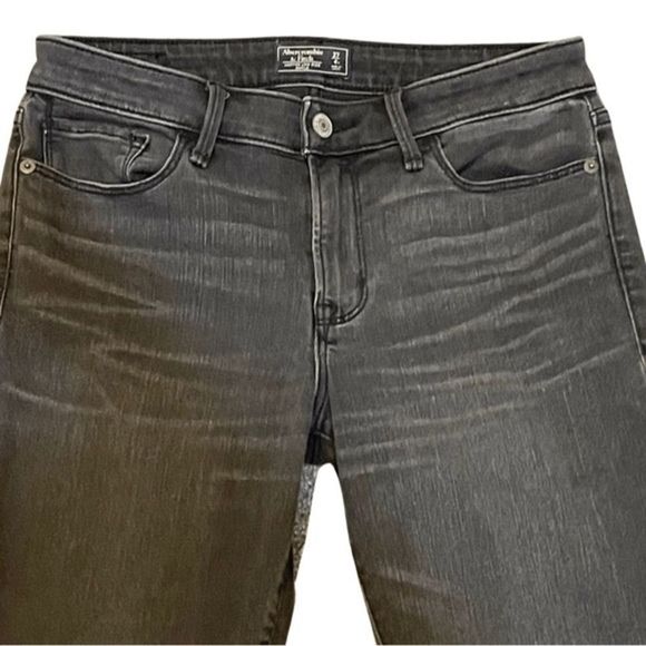 Abercrombie & Fitch Low Rise Black Jeans Sz. 27 - Picture 3 of 9